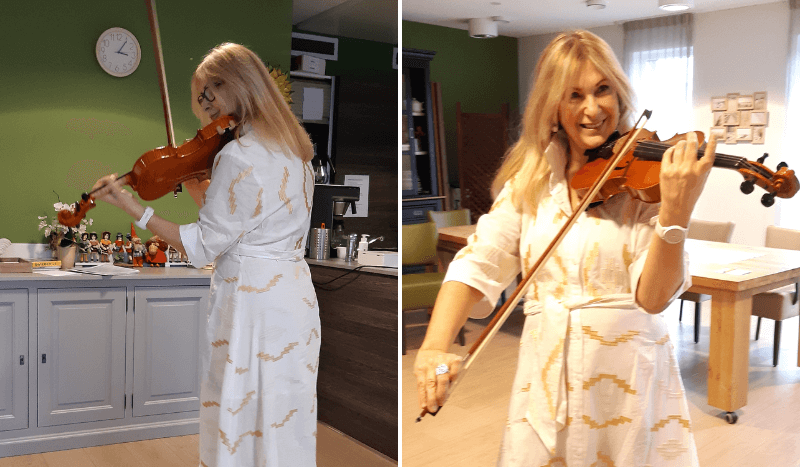 Ninia Lazaar betovert bewoners