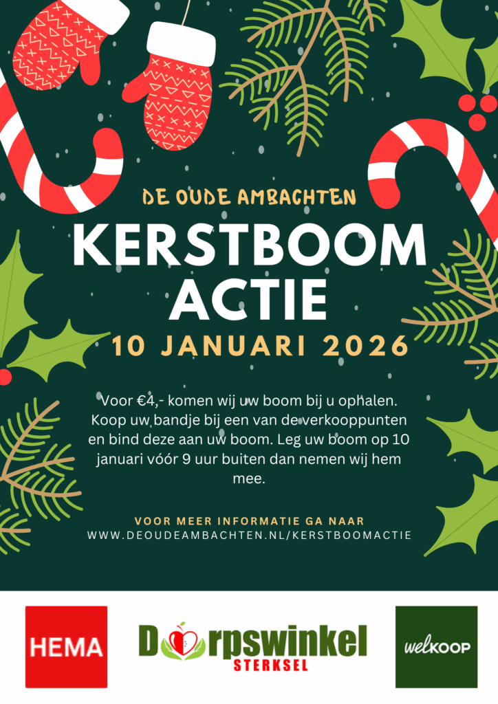 Poster kerstboomactie 2026 
