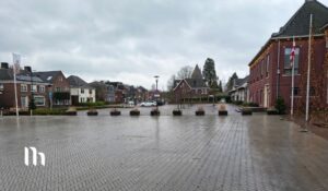 Gemeentehuisplein op 1 januari