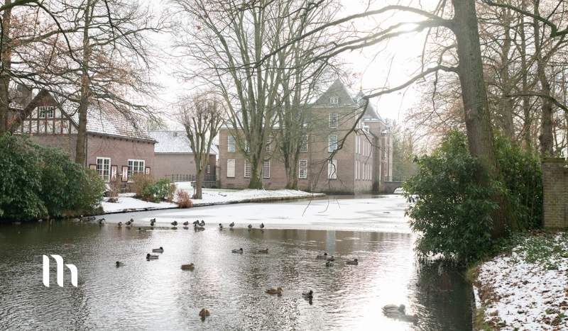 sneeuw in Heeze